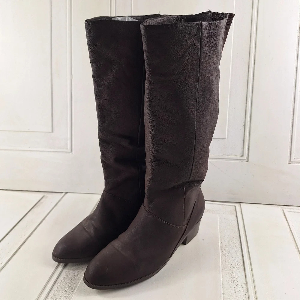 Savida Collection By Betco Brown Genuine Leather Womens Boots Sz 8